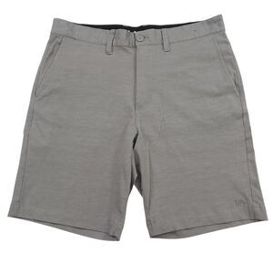 RVCA Shorts Mens 32 Gray Lightweight Performance Stretch Outdoor Casual Golf
